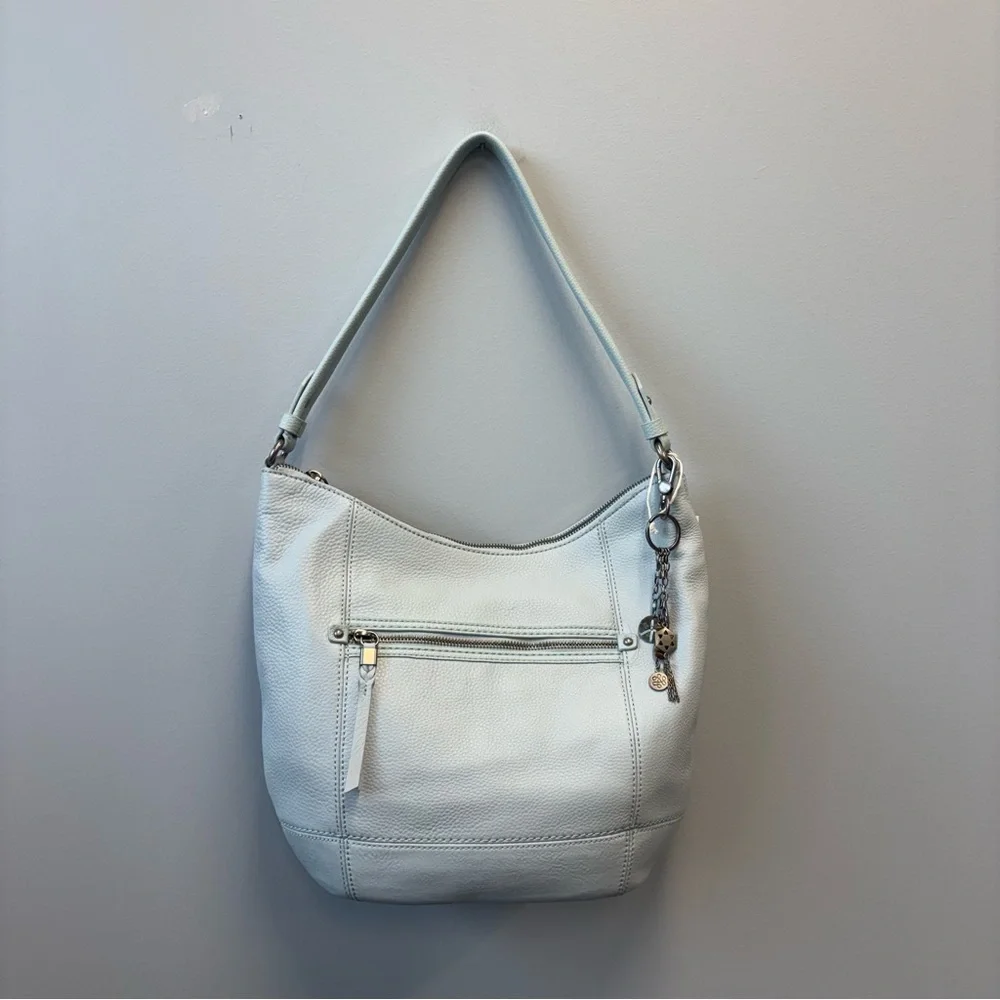 NWT The Sak Sequoia Leather hobo bag Purse (Flaw) Light Blue